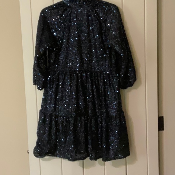 SSYS The Label Navy Sequins dress size XS. New Year’s Eve. Holiday - Picture 4 of 5